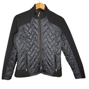 Ariat Black quilted Puffer Jacket womens size medium black navy